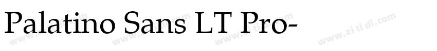 Palatino Sans LT Pro字体转换